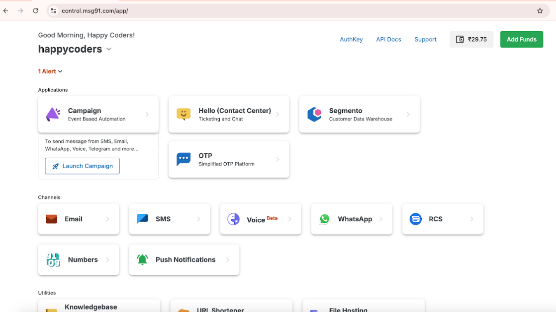 Msg91 Plugin Documentation | Happy Coders
