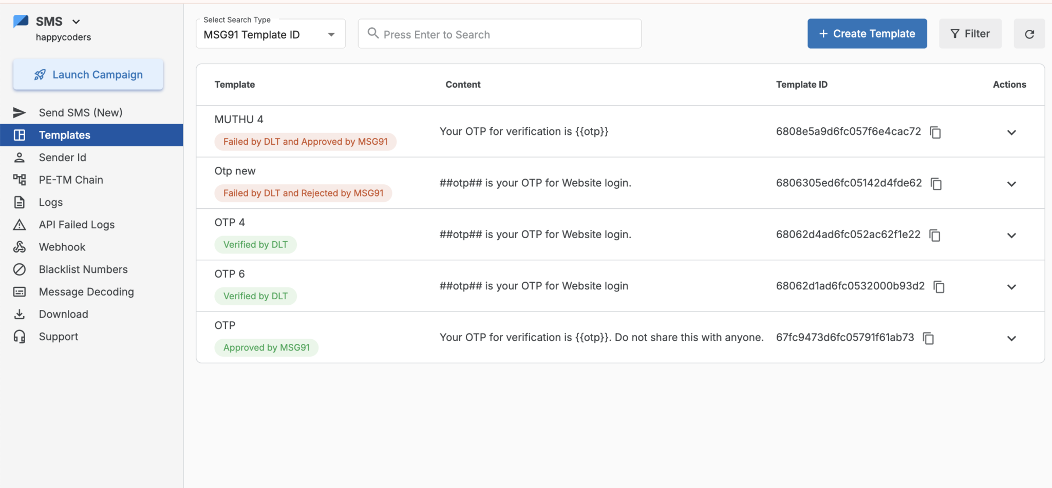 Msg91 Plugin Documentation | Happy Coders